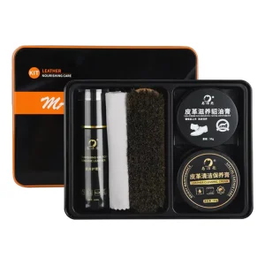 Shoe Cleaner All in One Upscale Natural Color Leather Shoe Polish Set Travel Shoe Shine Kit with Cleaning Brush Care Kit