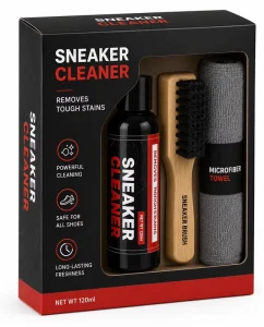 Shoe Cleaner Liquid Sneaker Cleaning Solution Water-Based 150mL Removes Dirt & Oil Stains for Leather Suede Canvas Shoes OEM