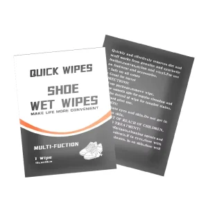 Shoe Cleaner Sneaker Wipes Individually Wrapped Quick Wipes for Dirt and Grime Cleaning Wipes Free Sample