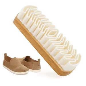 Shoe Cleaner Suede Leather Shoe Brush Cleaning Eraser Suede & Nubuck Clean Brush Kit with Wooden Handle