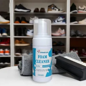 Shoe Cleaning Foam Kit with Brush and Towel Remove Shoe Stains Sneaker Cleaner Kit
