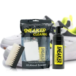 Shoe Cleaning Kit Footwear Cleaner for Sneakers Boots Cleats and Many Other Shoe Types 4 Ounce Bottle and Brush