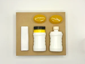 Shoe Cleaning Kit With Cleaner and White Polish