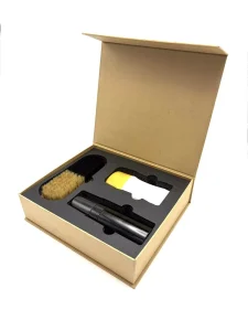 Shoe Cleaning Set With Foam Cleaner and White Polish and Double Color Brush