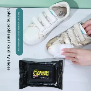 Shoe Cleaning Wipes Disposable Rectangle Shape 67g White Shoe Cleaner No Rinse Formula Sports Shoe Brush Whitening Yellowing