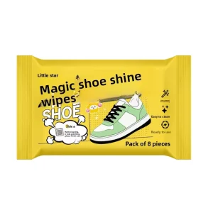 Shoe Cleaning Wipes No Rinse Powerful Stain Removal Wet Tissues Specially Formulated for White Sneakers Athletic Shoes Wipes