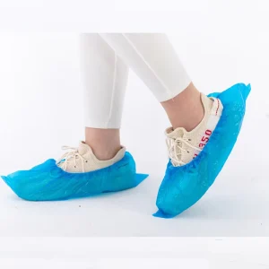 Shoe Covers Disposable Recyclable 100 Pack(50 Pairs) 15.7” Hygienic Shoe & Boot Covers Waterproof Non-slip Shoe Booties for In