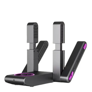 Shoe Dryer Portable Electric Shoe and Boot Dryer 180° Folding Design Smart Display for Shoes Gloves Hats Socks Ski Boots W24 821