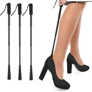 Shoe Horn Long Handle 34cm 85cm Telescopic Metal Shoe Horn Adjustable Length Aluminum Alloy Portable Long Handled Shoe Horn