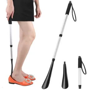 Shoe Horn Long Handle 8.5 39 Inches Portable Telescopic Aluminum Alloy Long Shoe Horn With Handle for Seniors Kids HA01555