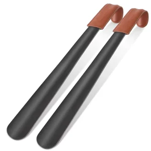 Shoe Horn Long Handle for Seniors Men Women Metal Long Shoehorn for Boots 16.5″ Shoe Spoon Helper