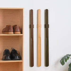 Shoe Horn Long Wooden Solid Shoehorn Magnetic Easy Wall Mount Durable Beechwood