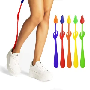 Shoe Horn Plastic Extra Long Shoehorn Lazy Shoe Helper Long Handle Shoes Lifter Pull Shoehorn Slip Handle Long Shoehorn HA01611