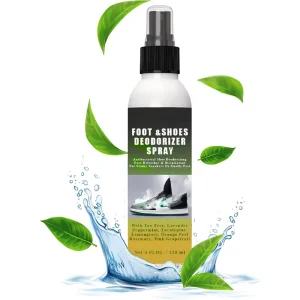 Shoe Odor Remover Spray Stinky Sneakers Smelly Foot Deodorant Shoes Deodorizer Odor Eliminator with Tea Tree Eucalyptus Mint