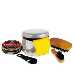 Shoe Polish Set and Shine Set in Tin Box Shoe Cleaning Kit
