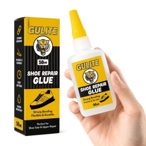 Shoe Repair Glue 50ml Fast Setting Cyanoacrylate Adhesive for Shoe Sole Upper Leather Rubber Bonding Woodworking Transportation