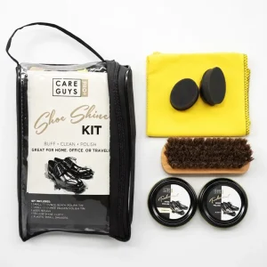 Shoe Shine Kit for Leather Shoes and Boots All in One Polishing Cleaning and Conditioning Kit for Home and Office