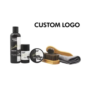 Shoe Shine Kit with Beeswax Leather Wax and Leather Conditioner 250mL Box Packaging Shoe Care Kit Shoe Polish Kit