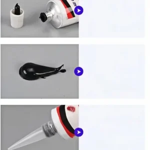 Shoe Sole Repair Glue Waterproof Wear Resistant Sealant Crack Filling Repair Special Adhesive for Shoes Black White Transparent