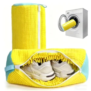 Shoe Washing Bag Washable Laundry Bag Zipper Fluffy Fiber Mesh Protector Sneaker Cleaning Kit Dryer Safe Reusable