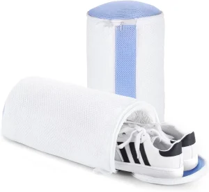 Shoe Washing Machine Bags Laundry Bag for Shoe Washer and Dryer Reusable Shoe Cleaning Bag Fluffy Fiber Inside 7 x 13 Inches