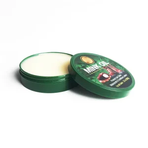 Shoe Wax Leather Repair Cream Tin Can Waterproof Mink Oil for Shoe Care