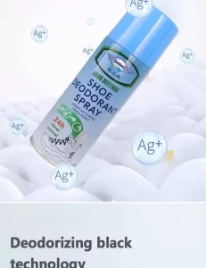 Shoe and Foot Odor Eliminator Aerosol Spray 200ml Metal Can Multi-Purpose for Shoes Boots Socks