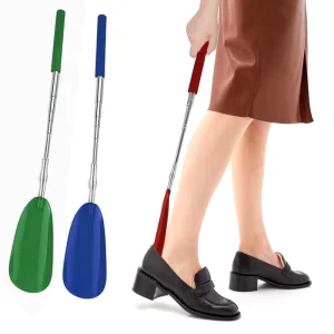 Shoehorn Adjustable Length 28-76CM Long Handle Metal Shoe Horn Telescoping Household Shoe Lifter Men Women Seniors HA01594