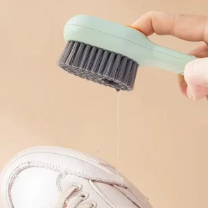 Shoes Brush Automatic Liquid Discharge Multifunction Press Out Shoes Cleaner Soft Bristles Clothes Brushes Cleaning Tool