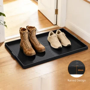 Silicone Boot Tray Mat Non Slip Waterproof Indoor Outdoor Shoe Cleaning for Home Multifunctional Storage Trays Pad