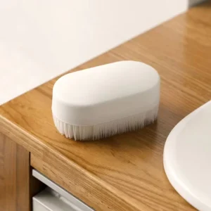 Silicone Gel Soft Bristle Laundry Brush with No Handle Gentle Collars Underwear Panty Scrubber Multi Functional Cleaning Brush