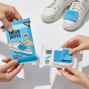 Single Pieces Sneaker Cleaning Wipes Shoe Non Woven Shoe Wipes Suitable for Sneaker OEM Factory Shoe Wipes with Custom Label