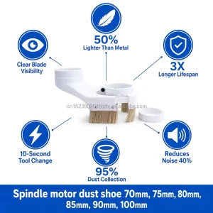 Sliding Dustproof Brush 70/75/80/85/90/100 CNC Spindle Collection Cover Cnc Router Machine Parts