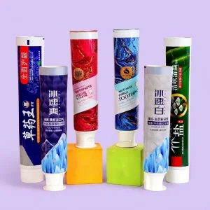 Slim Regular Size Aluminum plastic Toothpaste Tubes 12.7-35mm Custom Private Label UV Printing Design