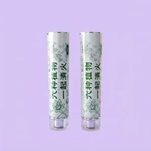 Slim Regular Size Food Grade Aluminum Plastic Slanted Tubes 12.7-35mm Screw Cap Custom UV Printing