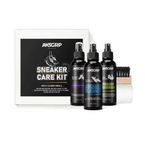 Small MOQ Factory Shoe Cleaner Set Boxed Shoe Care Kit 5 in 1 Sneaker Cleaning Kit Neutral Formula 120mlx3