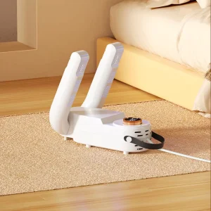 Smart Home Electric Shoe Dryer With Quick Timed Drying and Deodorization Warm Air and Plastic Housing for RVs and Hotels
