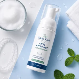 Smile Find Custom Logo Natural Strong Effect Deep Cleansing Stain Removal Foam Cleaner For Braces And Aligner