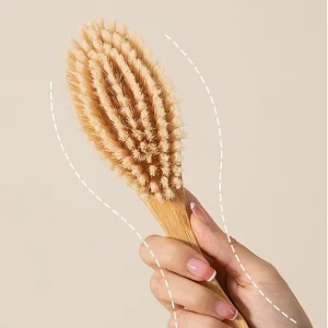 Sneaker Cleaner Brushes PET Bristles Dance Shoe Cleaning Brushes Solid Wooden Boots Leather Shoe Brushes