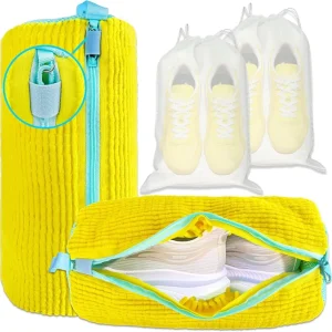 Sneaker Cleaner Gym Sneakers and Flats Shoe Laundry Bag with Zipper Protection Design Large Size Shoe Washing Machine Bag