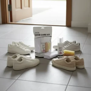 Sneaker Cleaning Kit Foaming Cleaner Brush Plastic Bristles Leather Conditioner Wet Use Easy Clean Quick