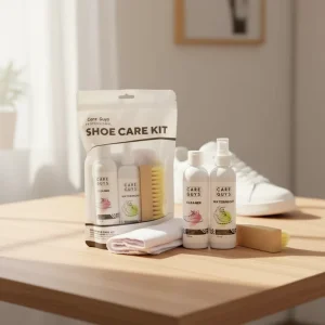 Sneaker Cleaning Kit Waterproof Wet Clean Stain Remover Liquid 275g Microfiber Cloth Brush Quick Easy Clean