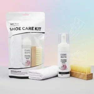 Sneaker Cleaning Kit with Foaming Cleaner Brush & Plastic Bristles Stain Remover Shoe Care for Sport Shoes 275g
