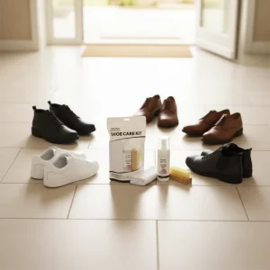 Sneaker Cleaning Kit with Foaming Cleaner Brush and Plastic Bristles Stain Remover Shoe Care for Sport Shoes