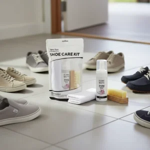 Sneaker Cleaning Kit with Foaming Cleaner Brush and Plastic Bristles Wet Use Leather Conditioner