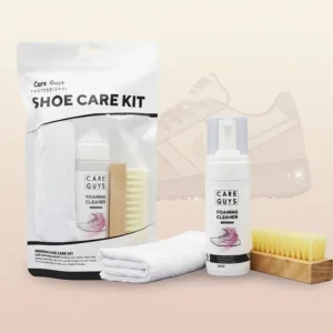 Sneaker Cleaning Kit with Foaming Cleaner Brush and Plastic Bristles Wet Use Leather Conditioner Shoe Care Kit