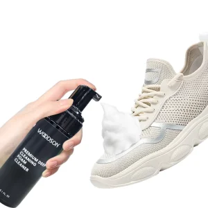 Sneaker Shoes Foaming Spray Cleaning Cream Foam White Shoe Cleaner Kit with Brush