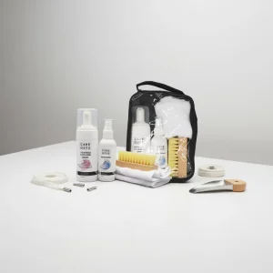 Sneaker & Sport Shoe Whitening Cleaning Set with Foam Cleaner Freshener Brush Microfiber Cloth 460g