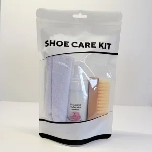 Sneanker Cleaning Kit Shoe Care Kit Foaming Cleaner Microfiber Towel Plastic Bristle Brush