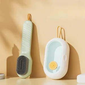 Soft Bristled Plastic Liquid Shoe and Clothing Brush Set with Durable Eco Friendly Handle for Household Cleaning